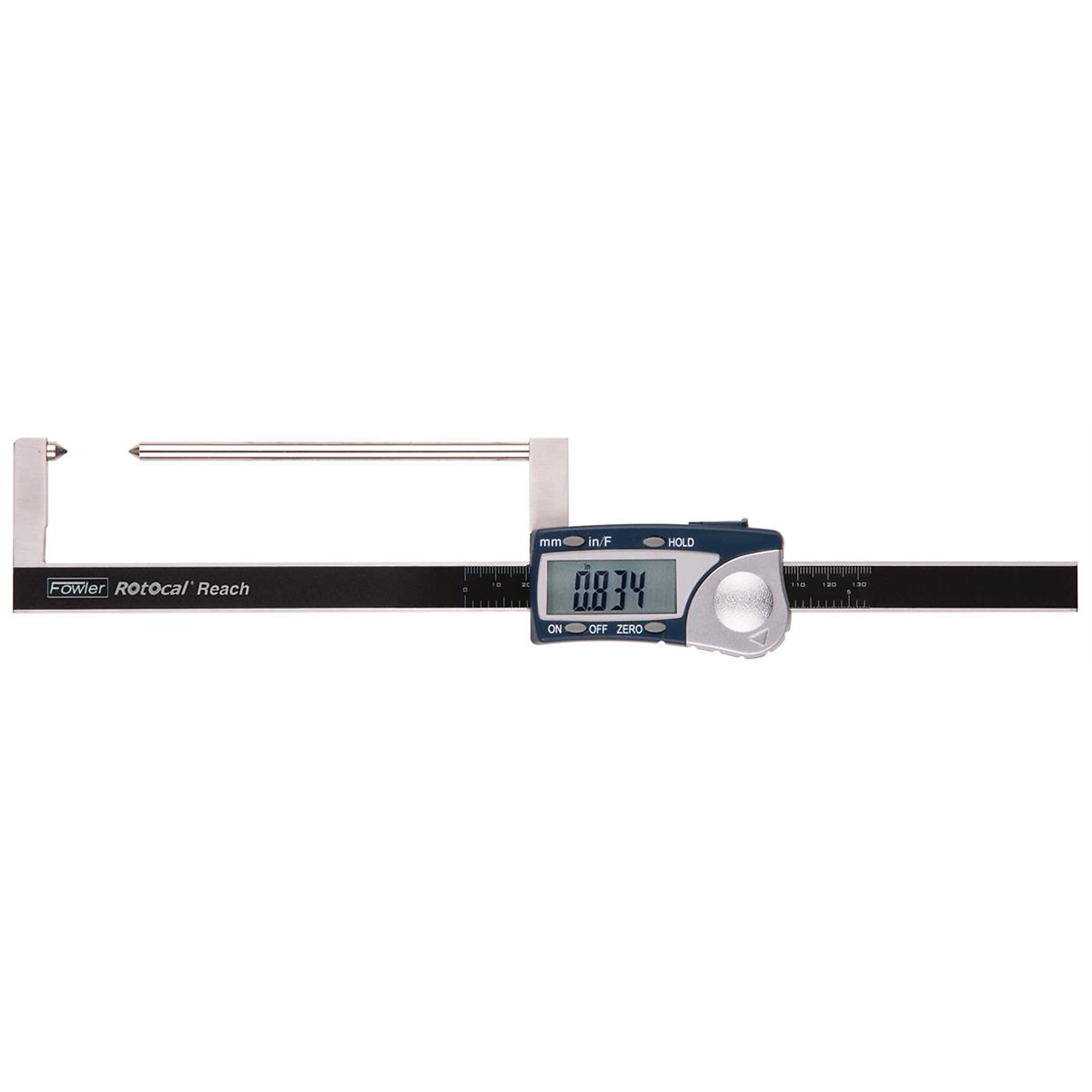 Fowler Rotocal Reach Electronic Rotor Gage — 0-3.25in./0-82.5mm Range, 0.0005in./0.01mm Resolution, IP54 Water Resistant, Model# FOW74-150-005